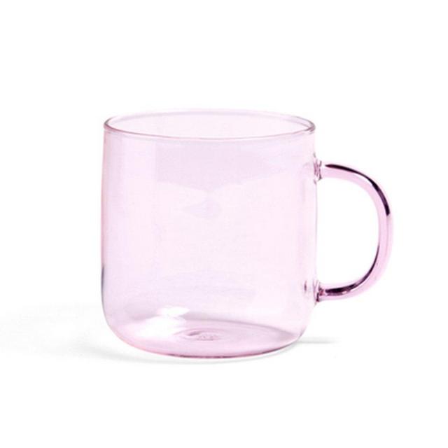 Borosilicate Glass Mug Pink