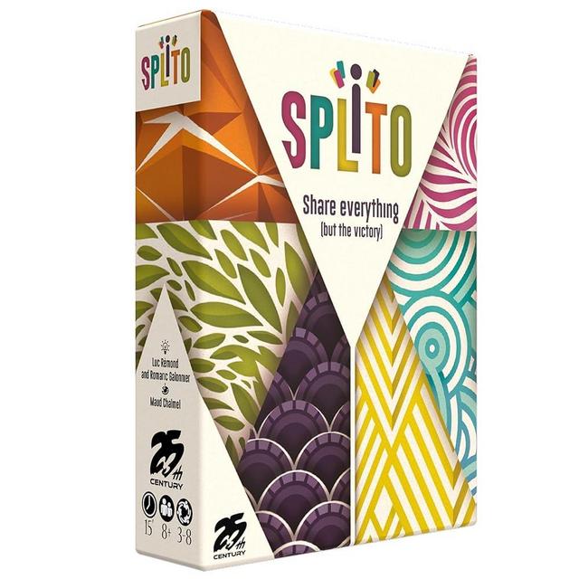 Splito , Fun Quick Card Game for 3 to 8 Players , Draft Cards , Unique Scoring - 25th Century Games