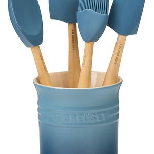 Le Creuset of America Craft Series 5Piece Utensil Set with Crock - Marine