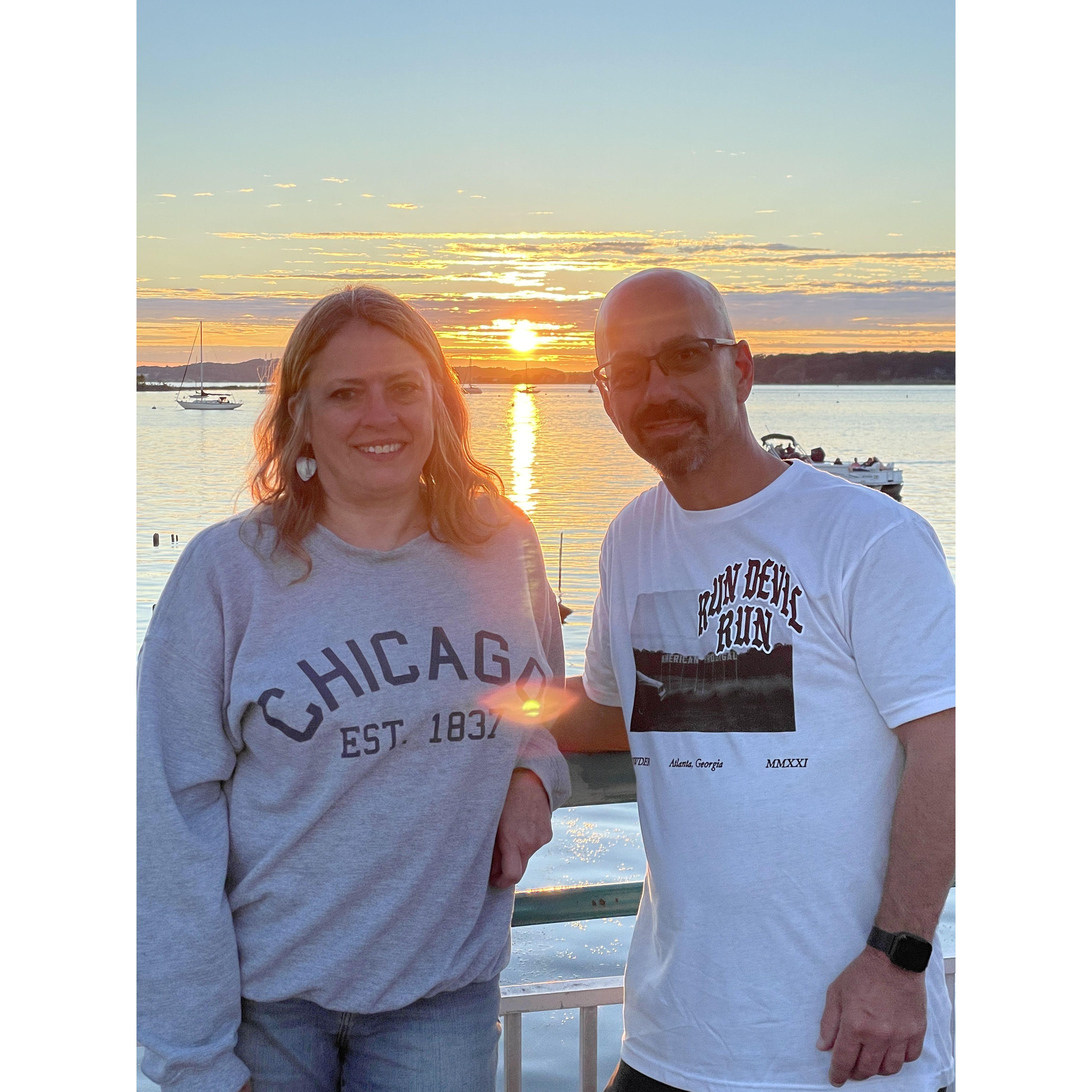 Beautiful sunset in Michigan while we we’re volunteering for Unity Fest for the 1st year 2022, (ask me Jason or Todd about this camping trip 😳)😂😂