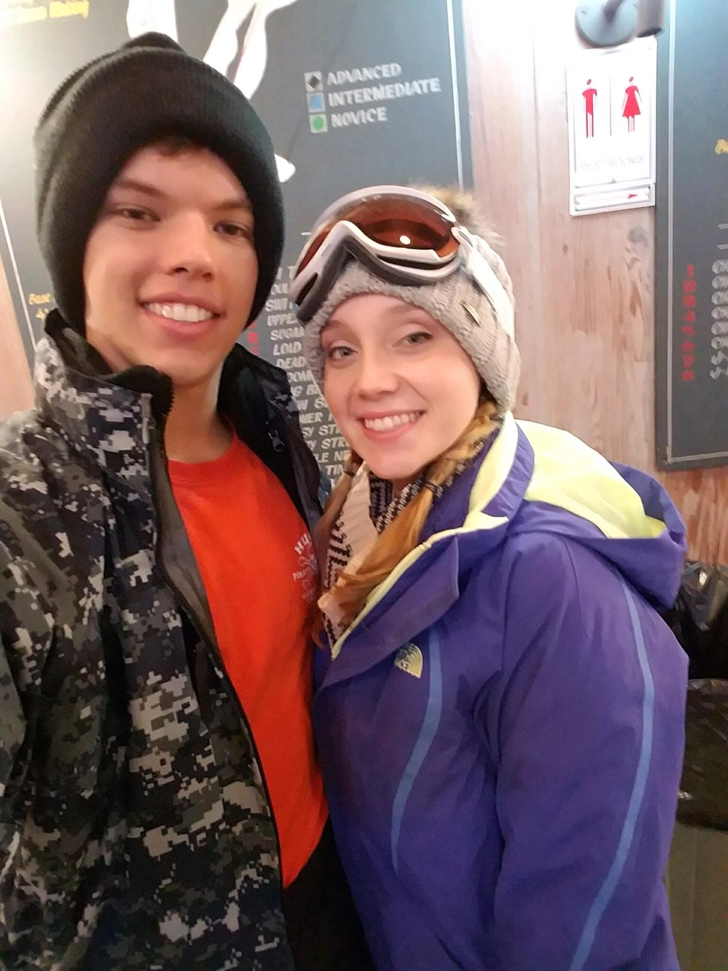 Snow Skiing at Big Bear Mountain, California 2017.