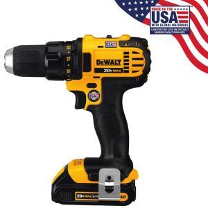 20-Volt MAX Lithium-Ion Cordless Compact Drill/Driver with (2) Batteries 1.5Ah, Charger and Contractor Bag