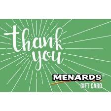 Menards Gift Card