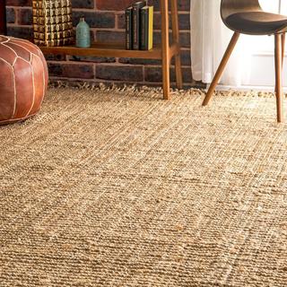 Hand Woven Chunky Loop Jute Area Rug