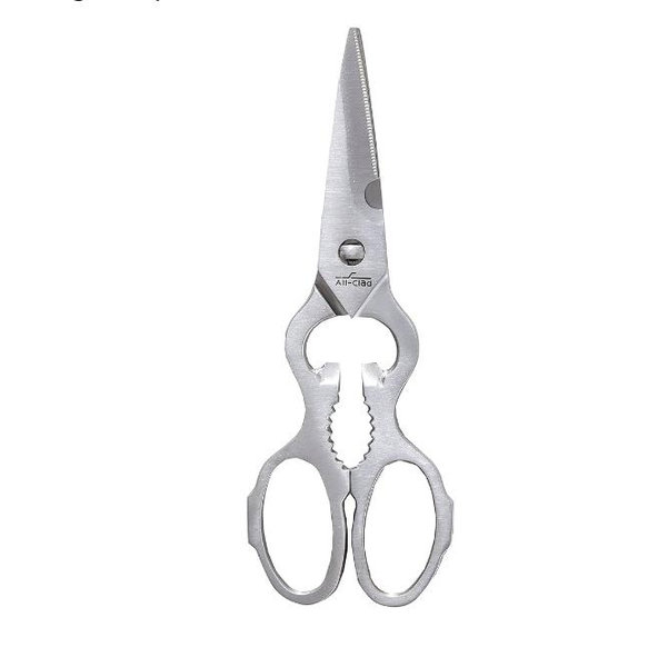 All-Clad Tools and Accessories Stainless Steel Kitchen Scissors 7.5 Inch Kitchen Tools, Kitchen Hacks Silver