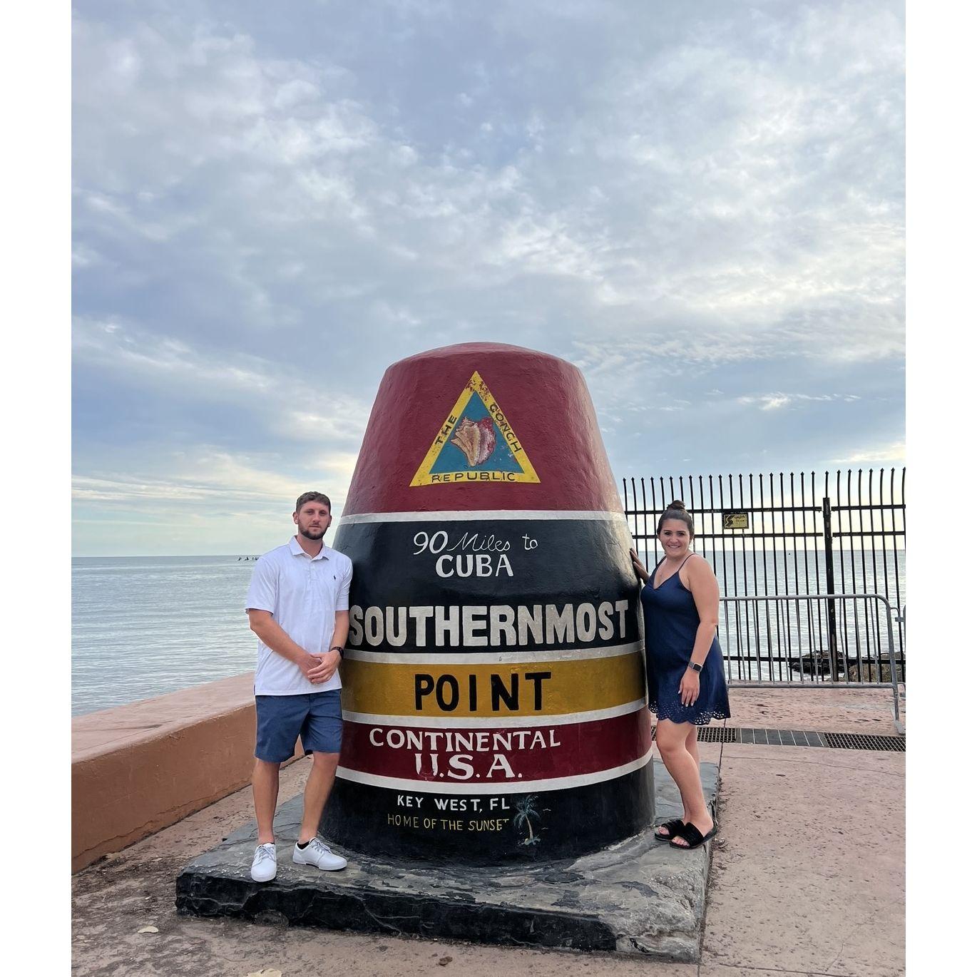 The Southern most point