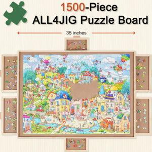 ALL4JIG Rotating Jigsaw Puzzle Board - 6 drawers / Medium 1500pcs