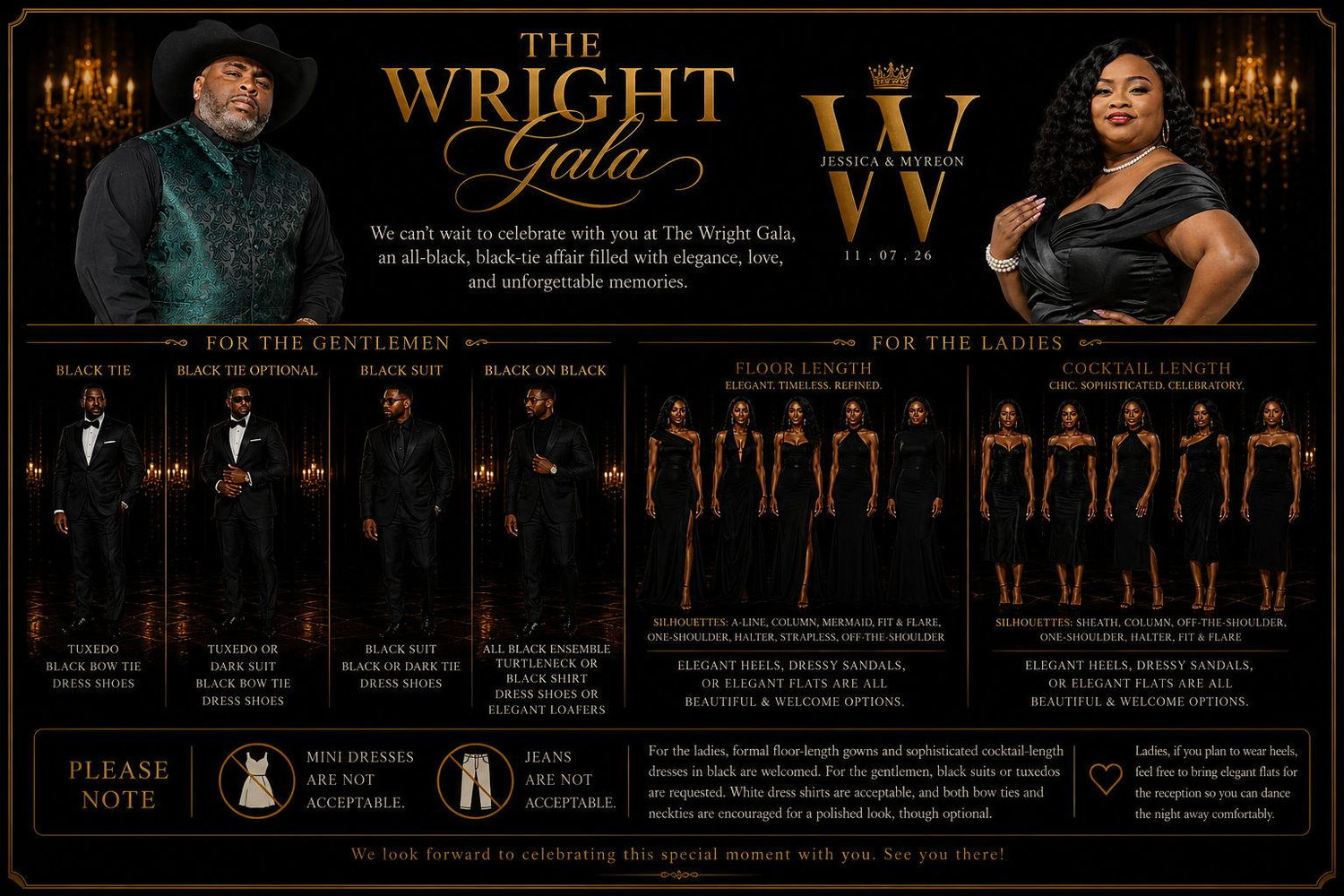 The Wedding Website of Jessica Summers and Myreon Wright