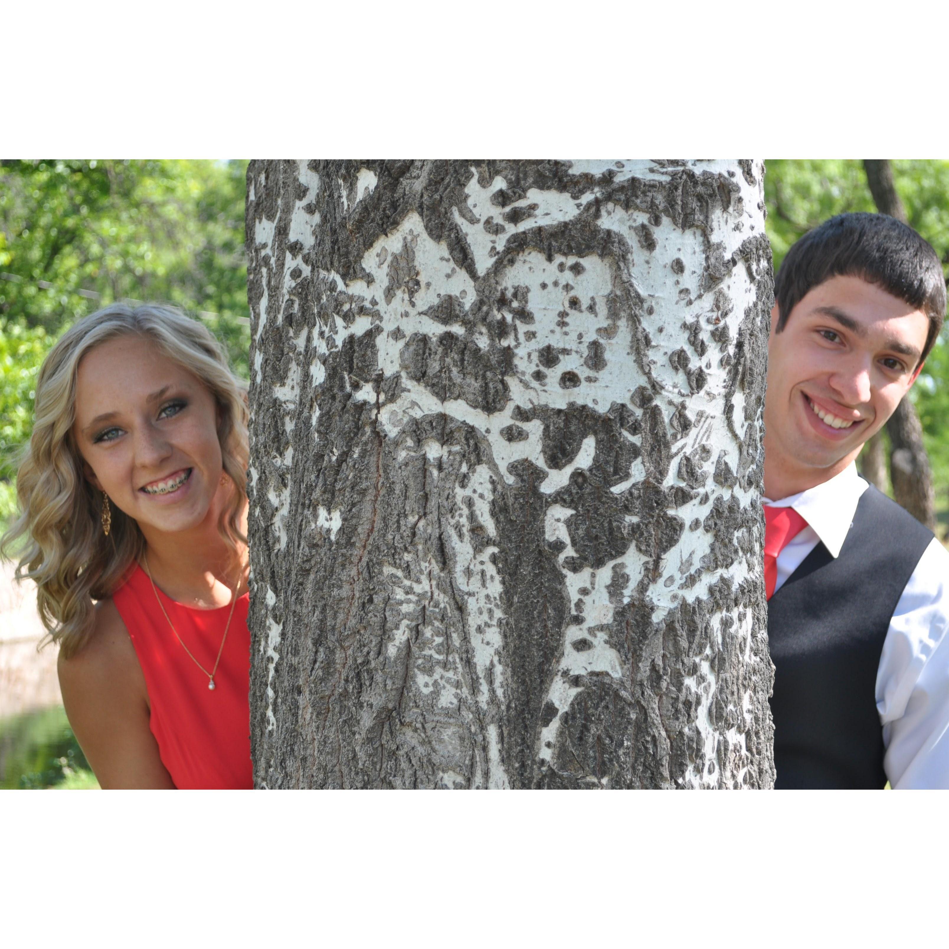 Lets all take a moment for cheesy prom pictures! This was our junior prom in 2015.