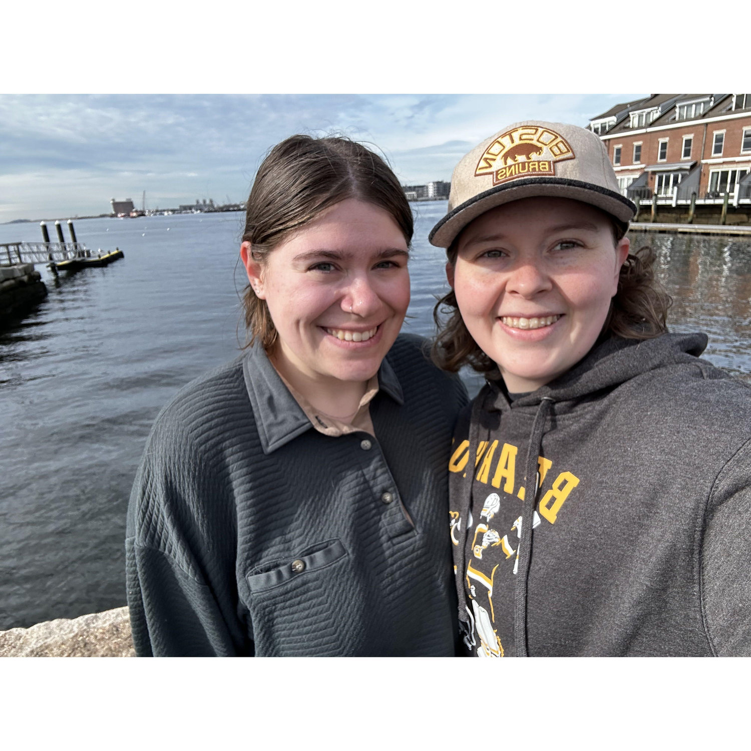 On a walk by the harbor! 2024 = getting outside