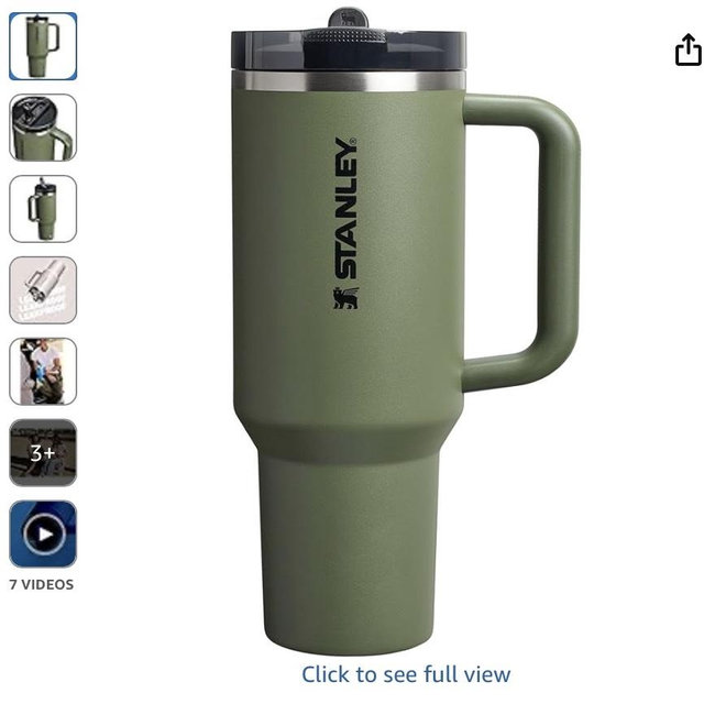 STANLEY Quencher ProTour Flip Straw Tumbler with Leakproof Lid | Built-In Straw & Handle | Cupholder Compatible for Travel | Insulated Stainless Steel Cup | BPA-Free
