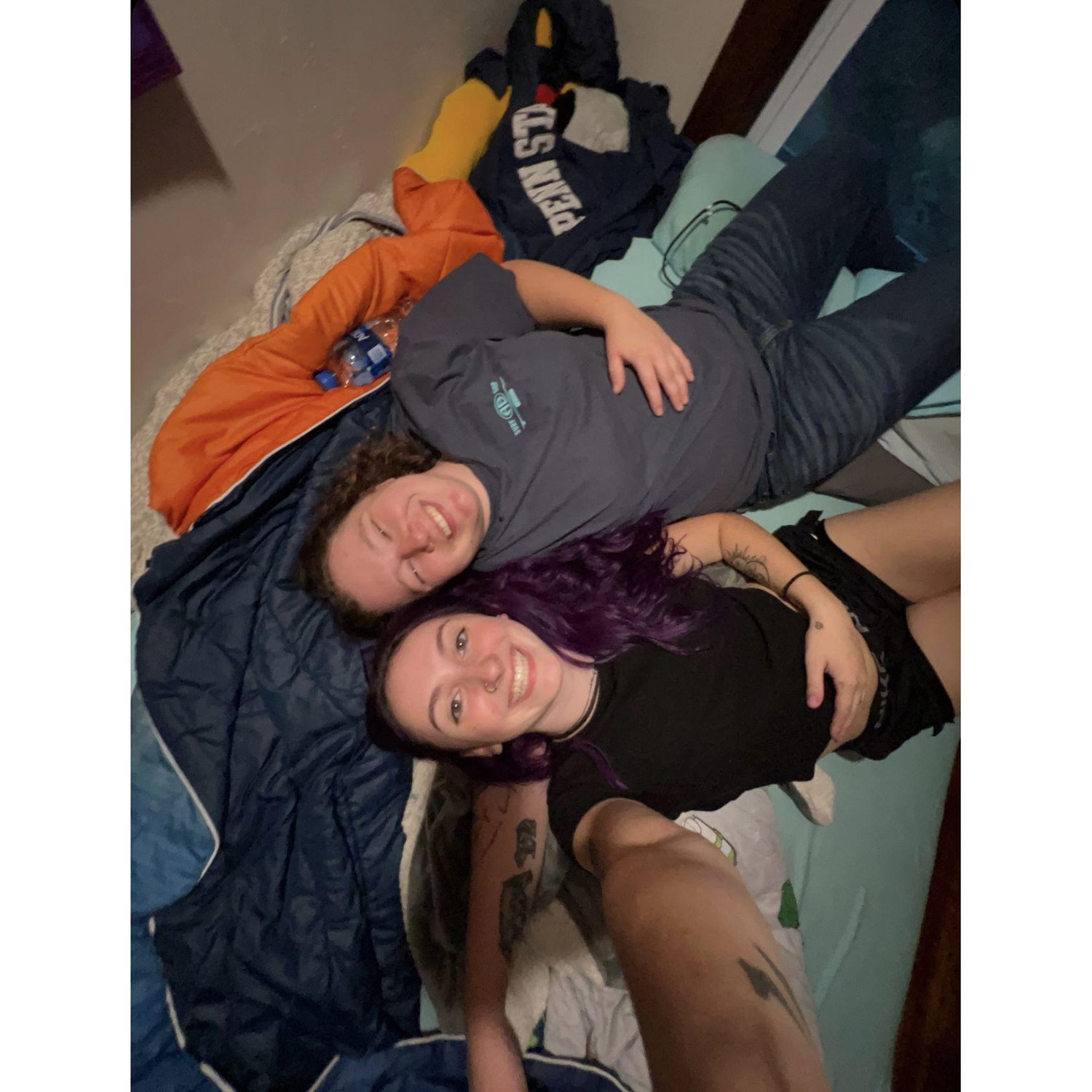 August 20, 2022: Girlfriends! 2 days after Sara asked Eryn to be her girlfriend in the Spirit Halloween parking lot, so romantic...