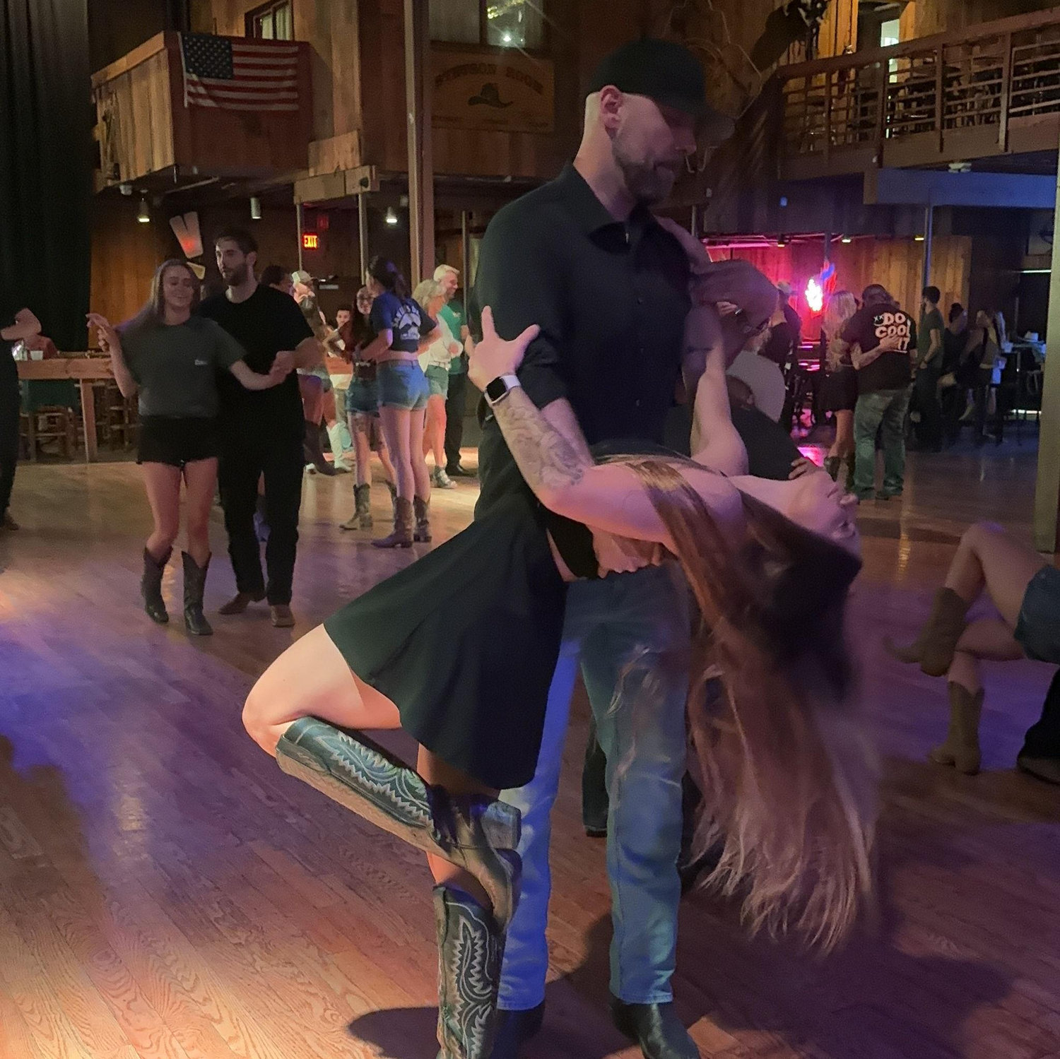 Dancing at The Stampede - where we first met