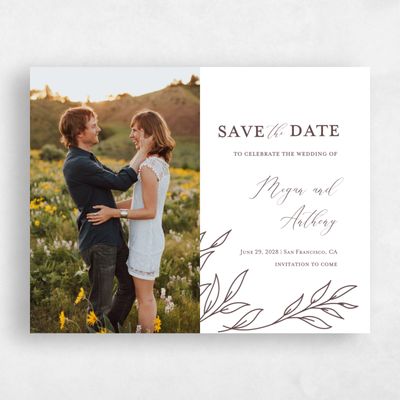 Chocolate, Brown Wedding Save the Date - Delana Photo