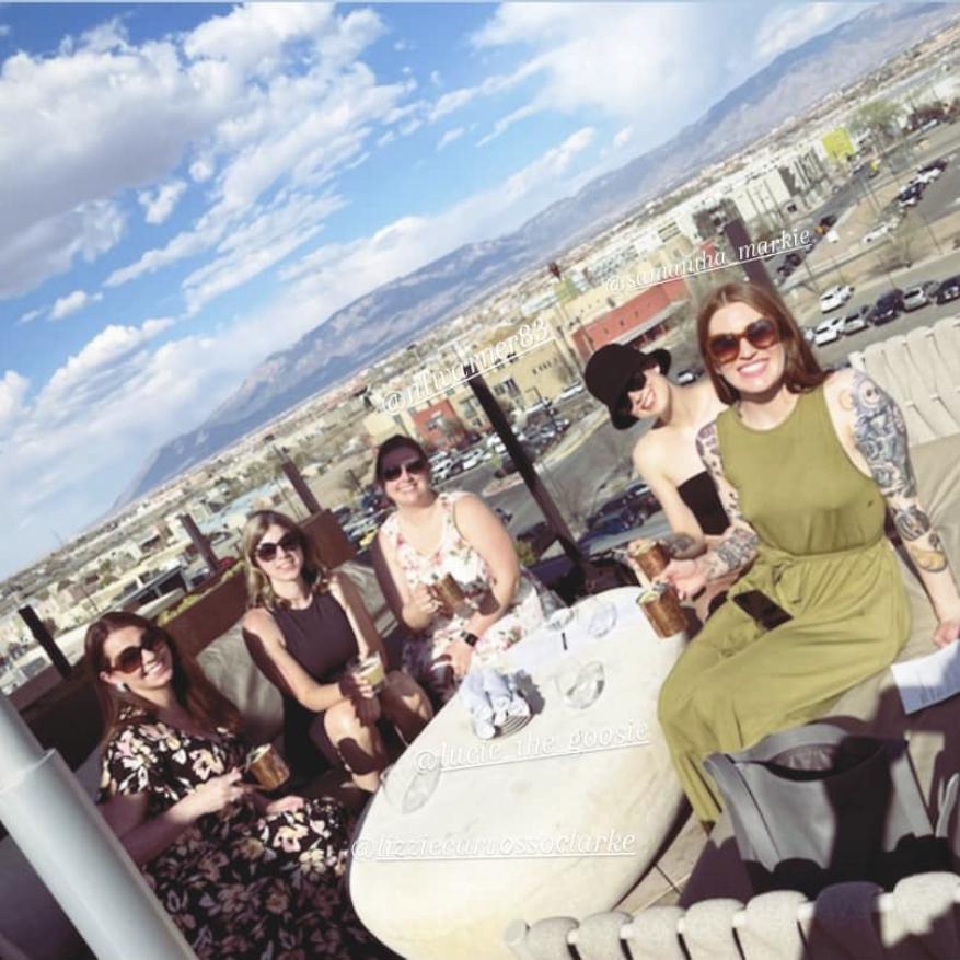 Alex’s friends enjoying a beautiful sunny day in Albuquerque ☀️