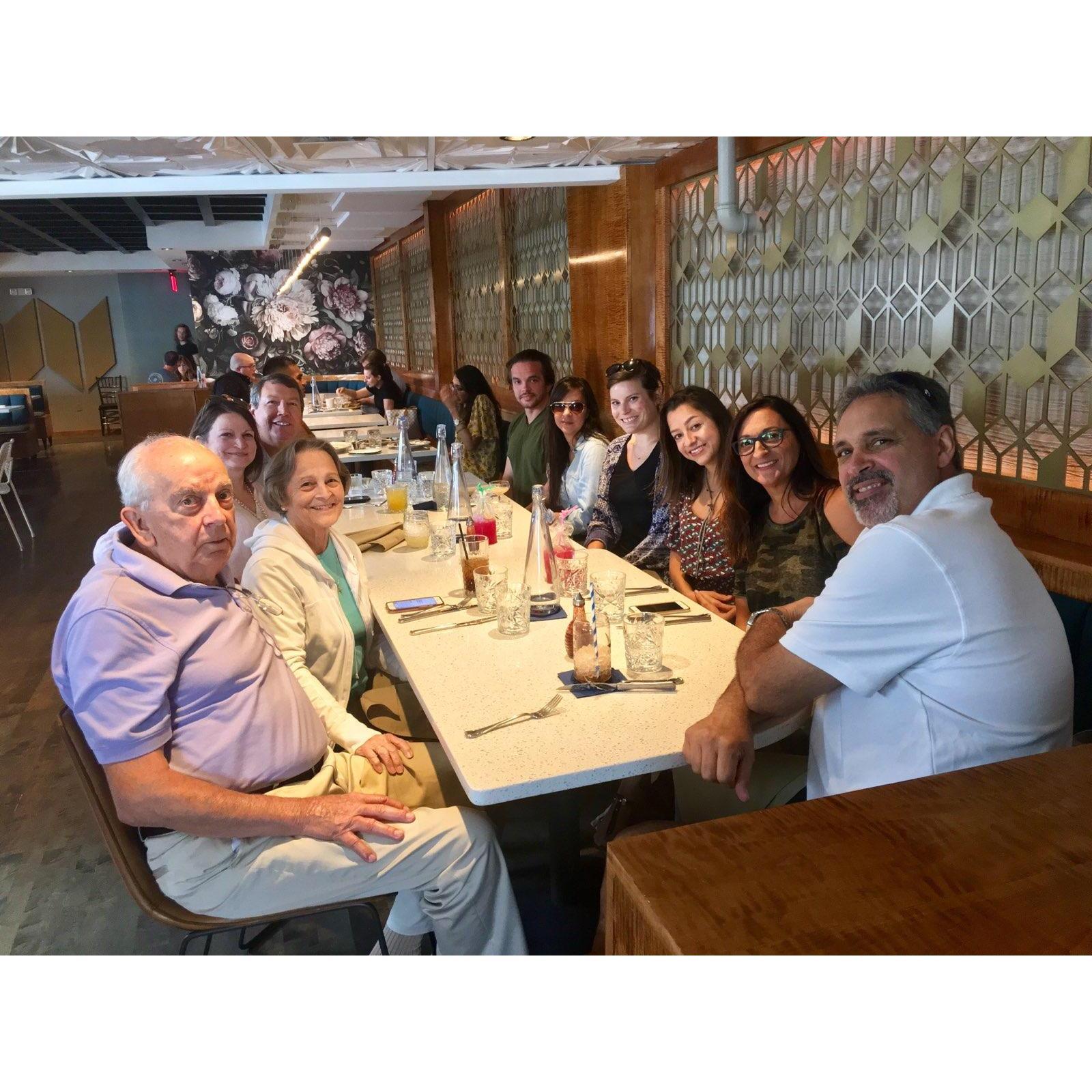 Brunch with Ron’s family in Nashville
