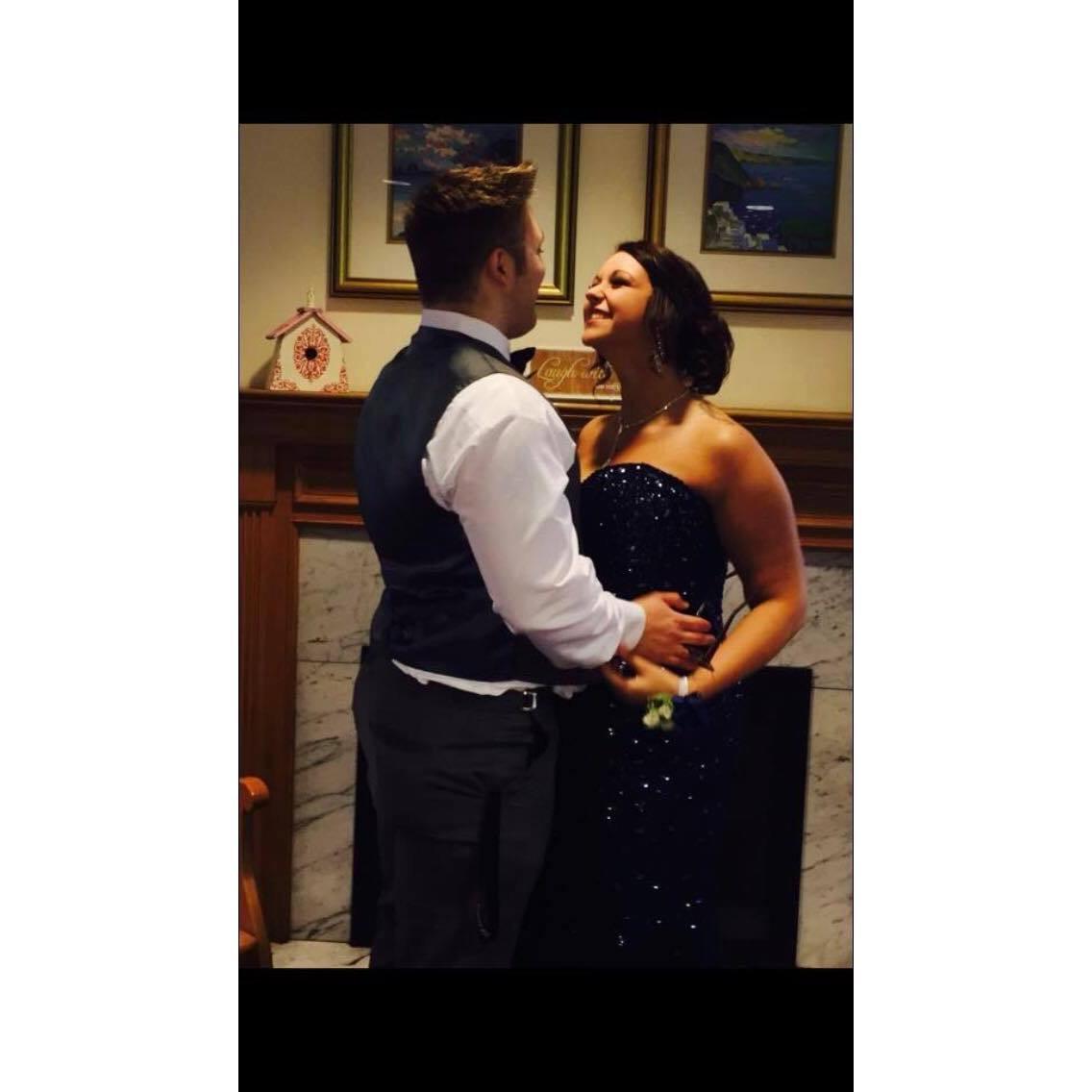Our very first, and last prom. The last time we knew we get dressed up before our wedding date.