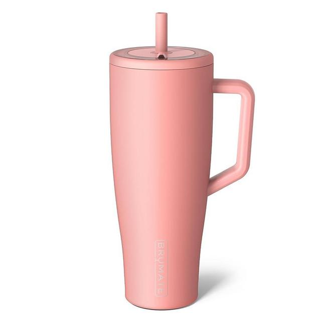 BrüMate Era 40 oz Tumbler with Handle and Straw | 100% Leakproof Insulated Tumbler with Lid and Straw | Made of Stainless Steel | Cup Holder Friendly Base | 40oz (Guava)
