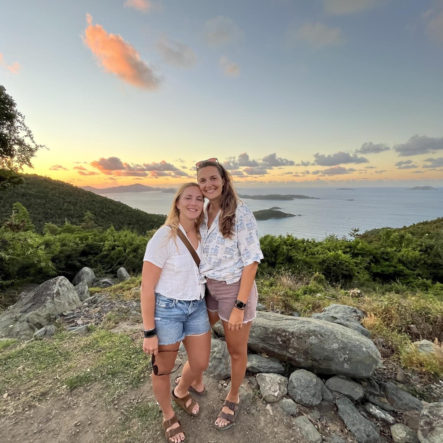 The best view of the USVI from Windmill Bar on St John.