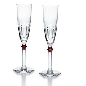 Baccarat - Harcourt Eve Flute Red (Set of 2)