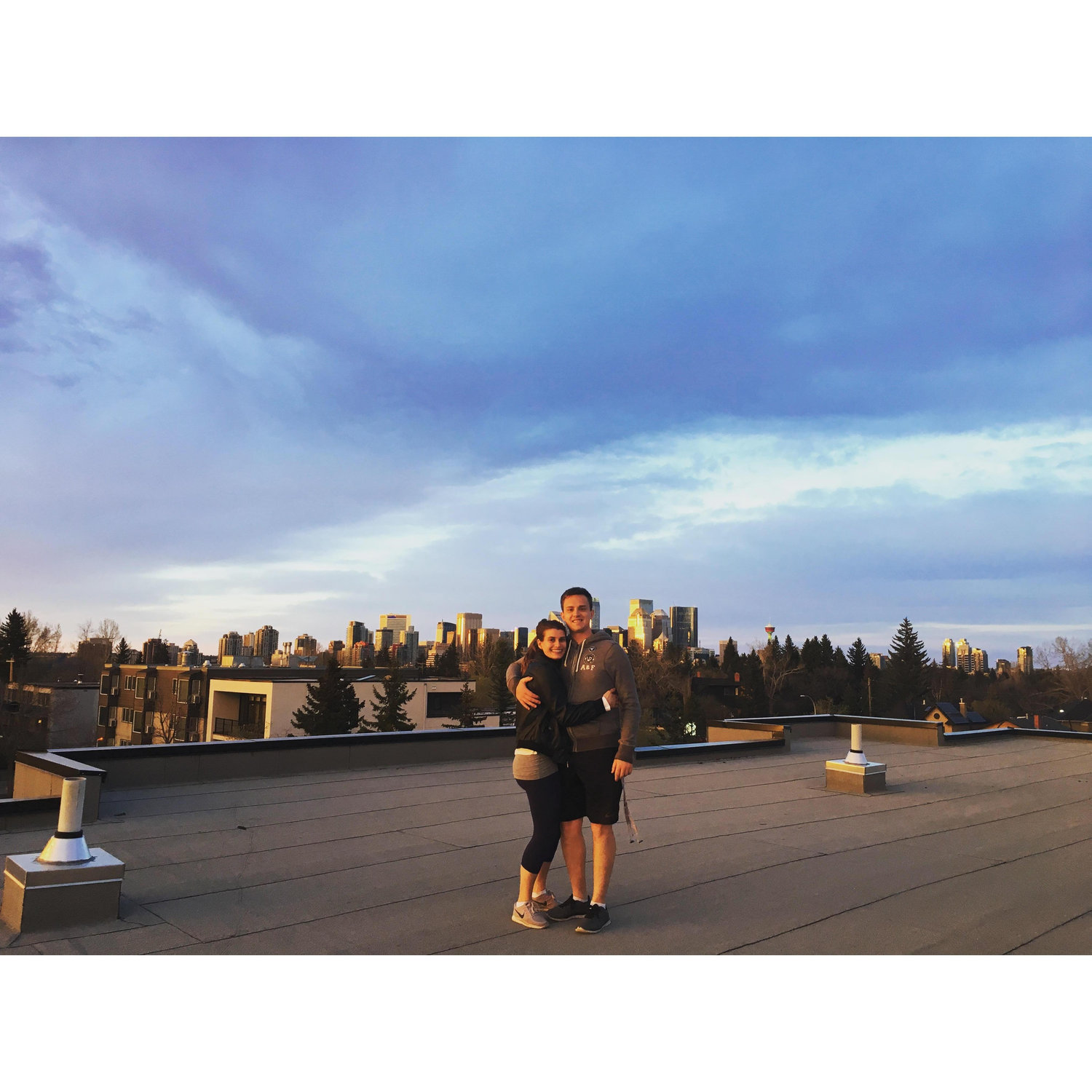 Our rooftop patio in our first home