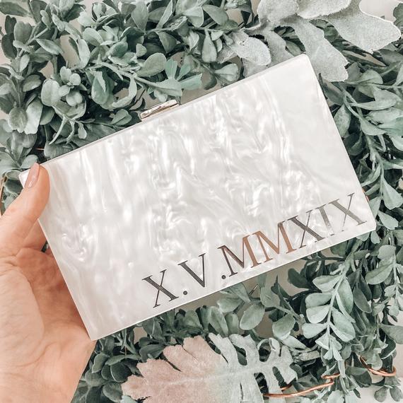 Personalized Acrylic Clutch
