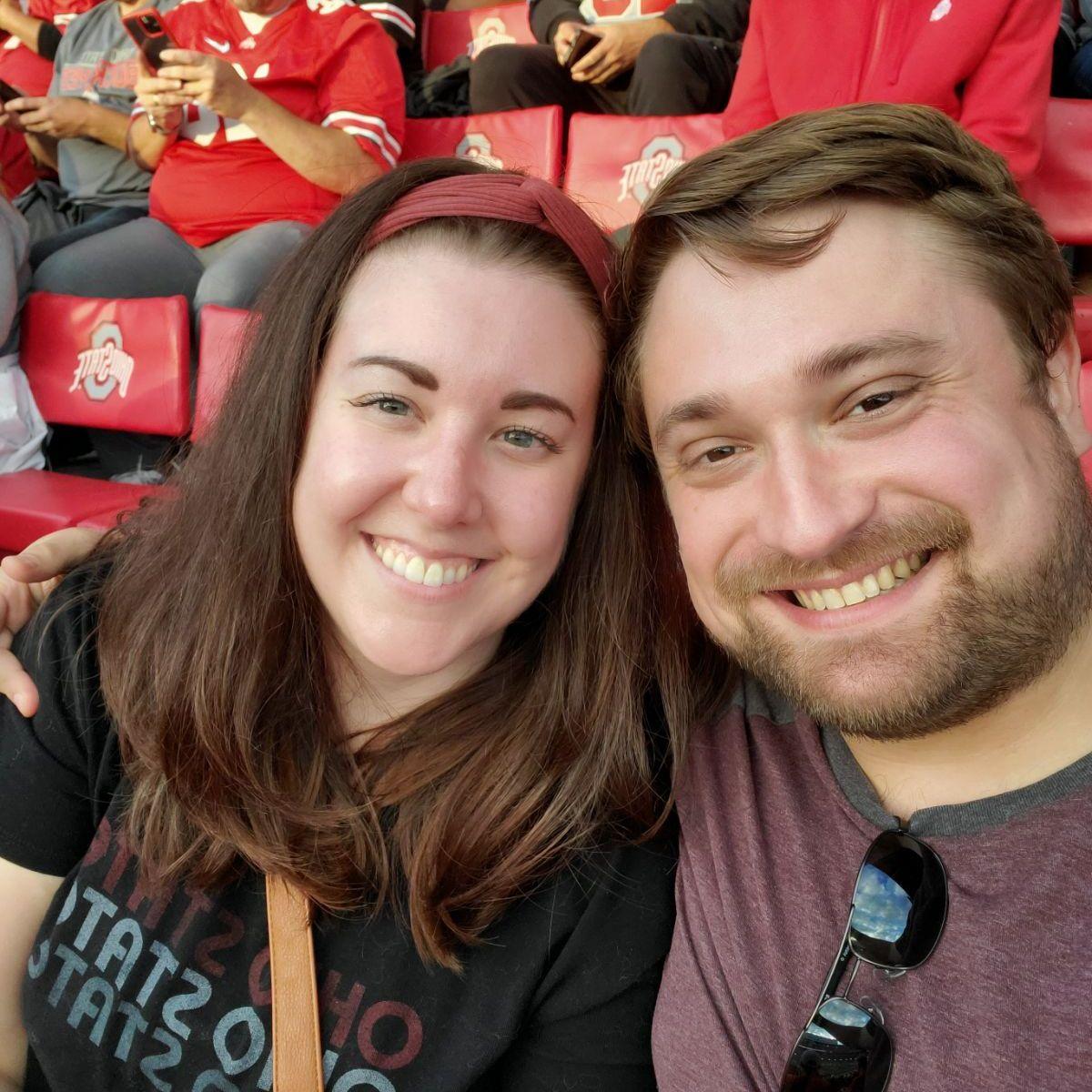 Emily dragged Kevin to multiple OSU football games