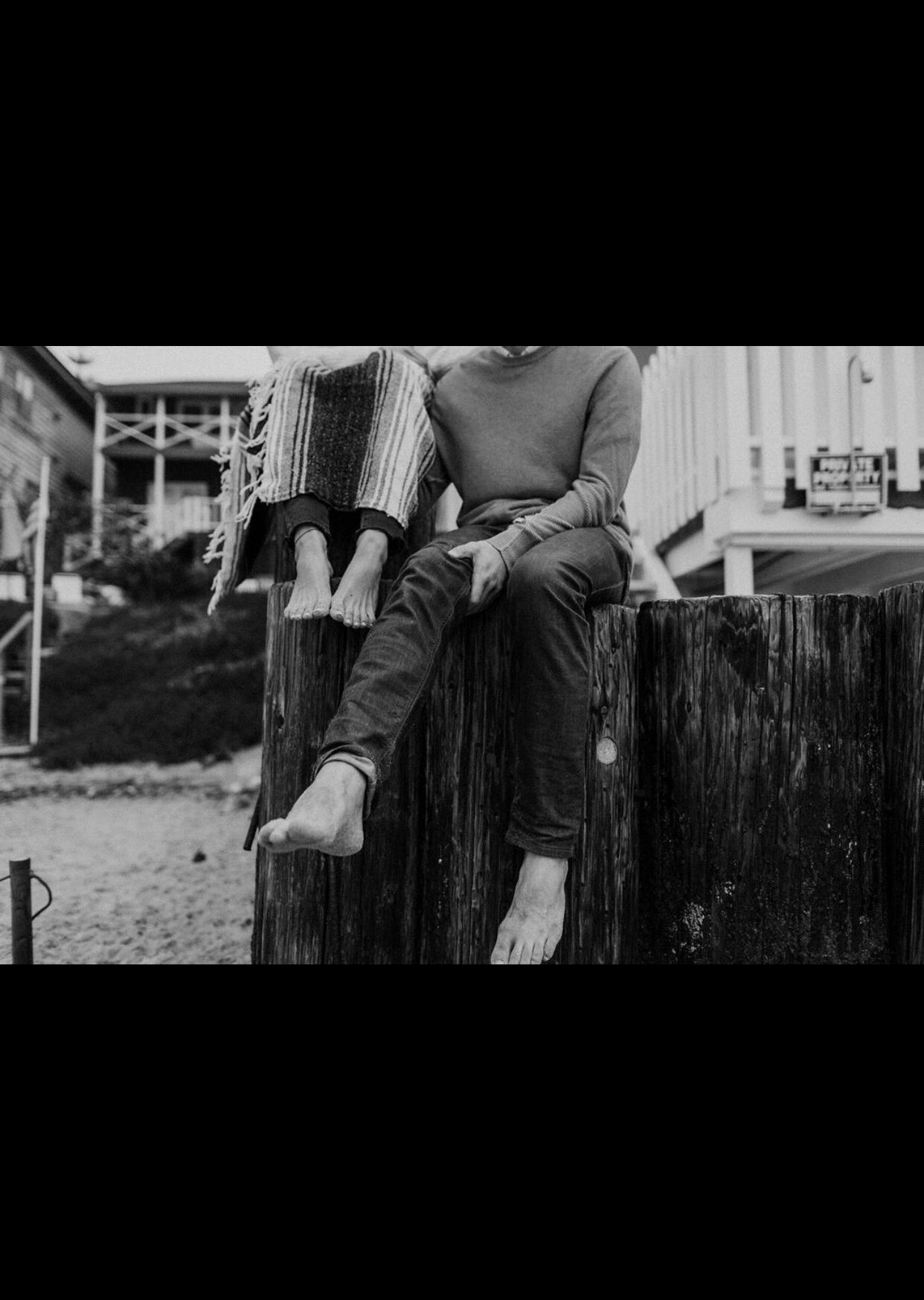 people kind of know us as the barefoot couple. oops.