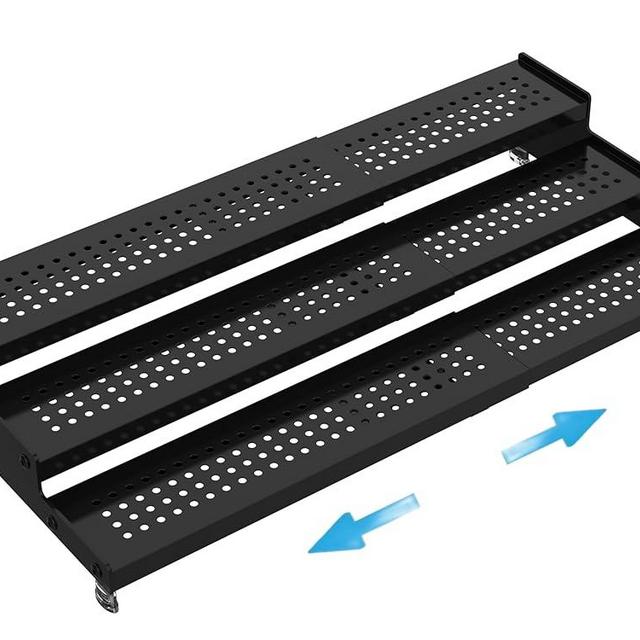 Wobmmi Expandable Spice Rack organizer with 3-Tier step shelf,Modern Design heavy duty,Non Skid and Visibility,Great for Kitchen Cabinet, Pantry and more(1PACK/BLACK)