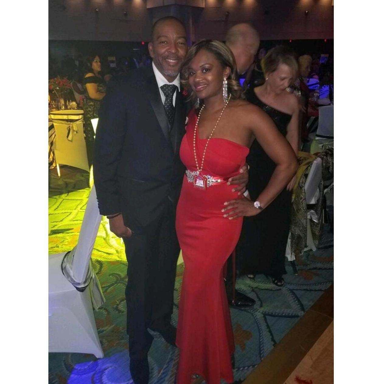 Partying at the MKFF Ball in 2018.