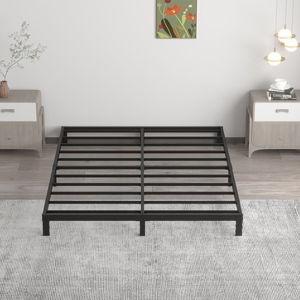 7 Inch King Bed Frame No Box Spring Need, Low Profile Metal Platform King Size Bed Frame, Heavy Duty Support Bedframes King, Easy Assembly