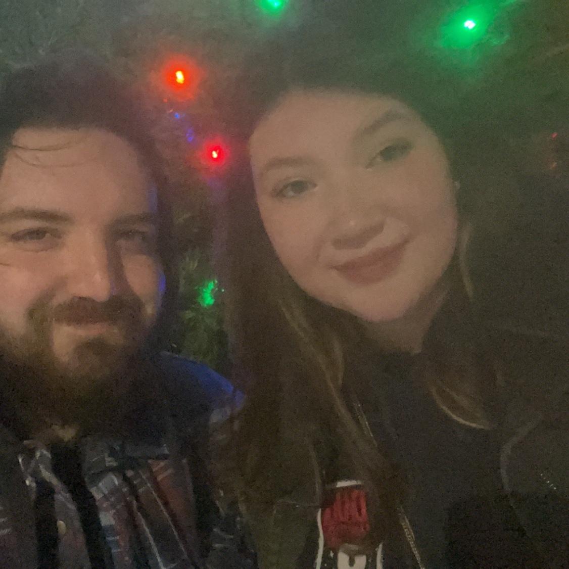 Christmas lights in St Joe on lake Michigan!