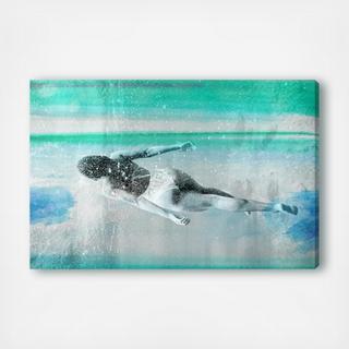 A Swim A Clear Mind Canvas Art