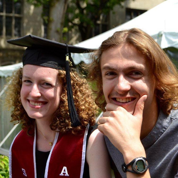 Claire and Joe at Claire's college graduation