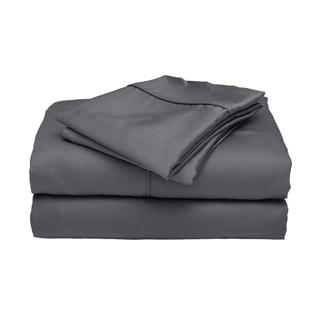 ettitude - Standard Sheet Set - Lyocell - Breathable, Cooling, Bedding - Luxury Sheets - Sustainable Plant-Based Fabric - Silky-Soft Sateen - Deep Pockets - Slate - King