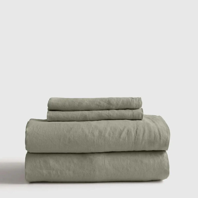 European Linen Sheet Set - King - Willowleaf