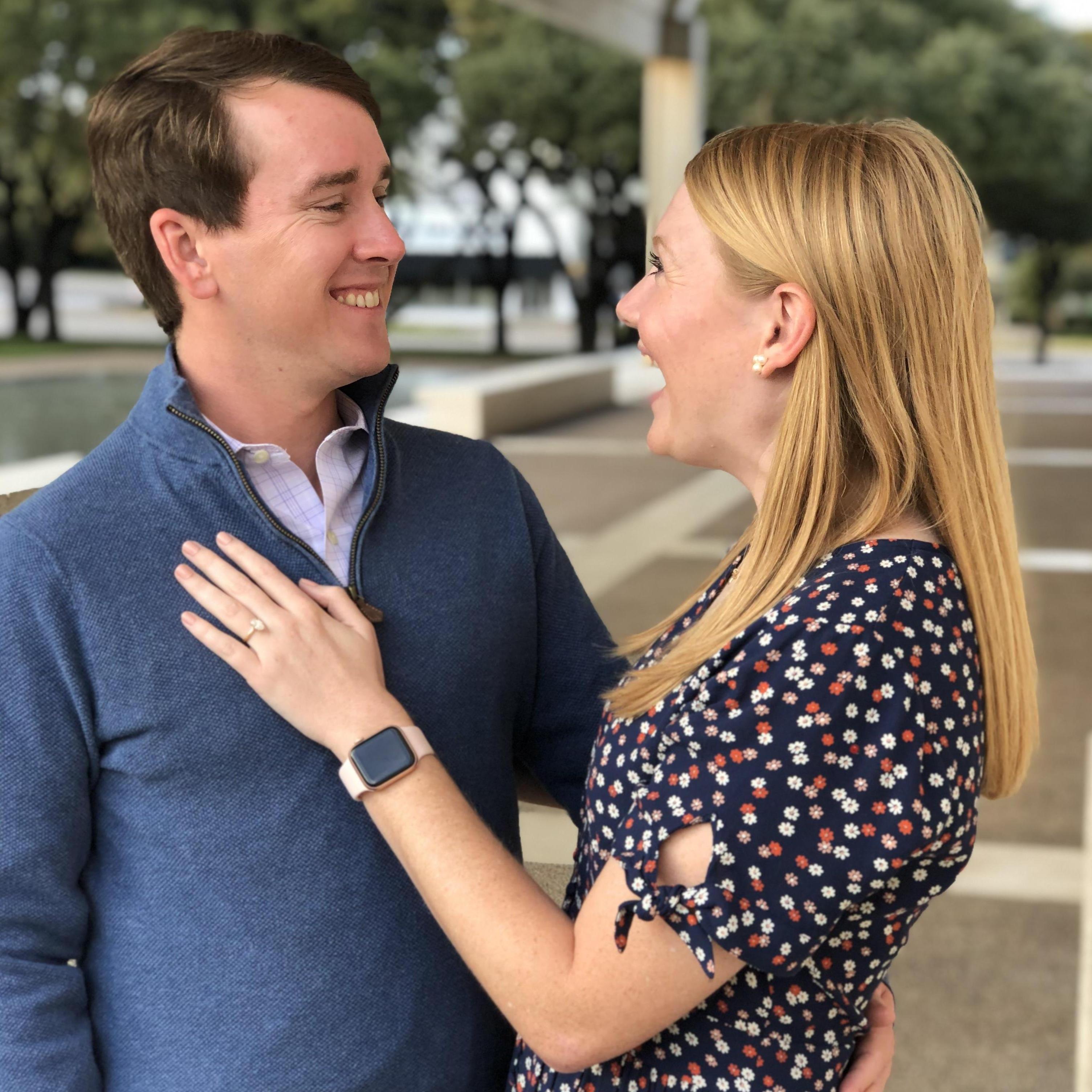 Marshall planned the perfect proposal at the Kimbell Art Museum. November 13, 2020