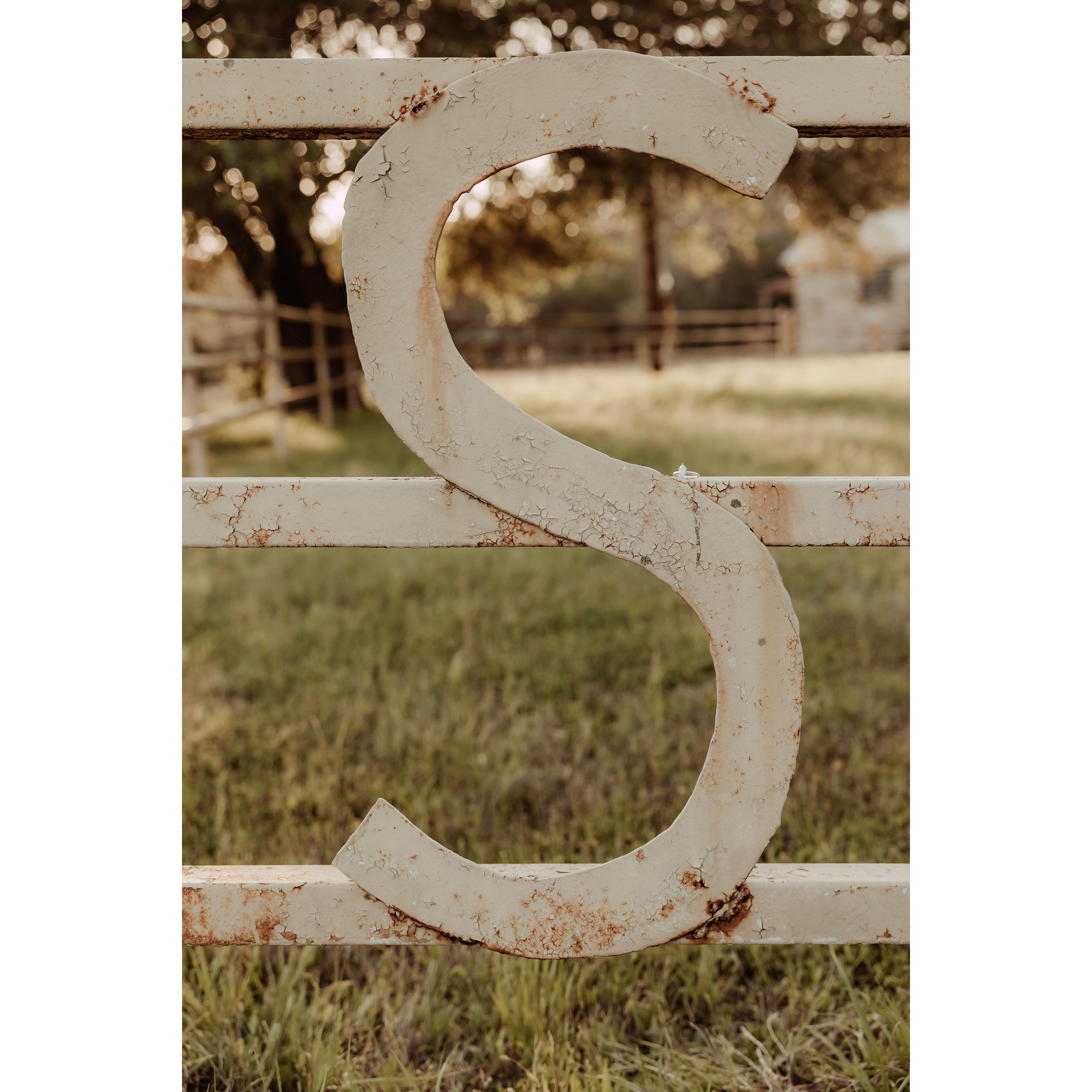 Our new house already had an "S" on the gate! Feels like it was meant to be!