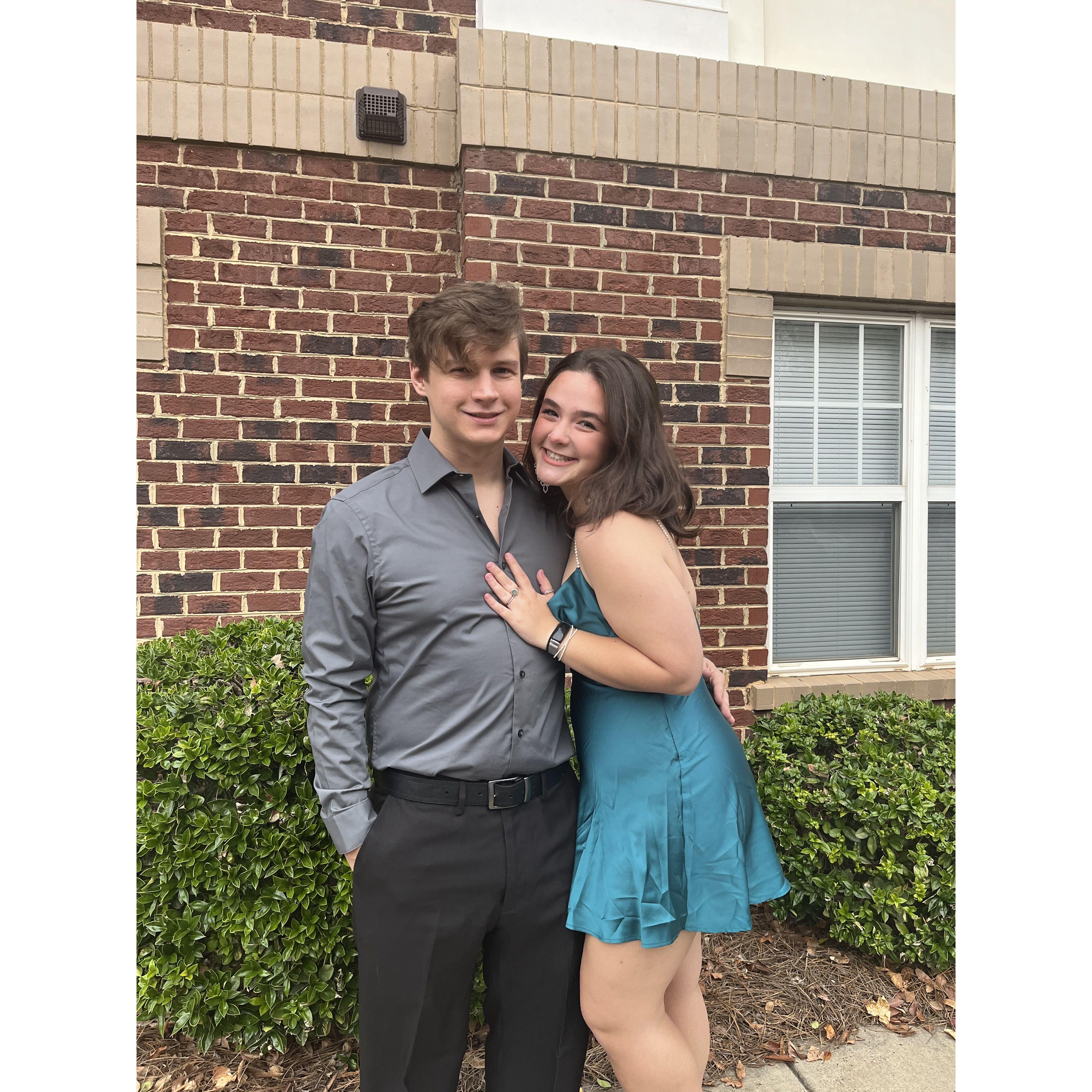 After seeing Piper perform in a play for 3/4 performances, Dustin asked Piper to be his girlfriend on October 14th, 2021.