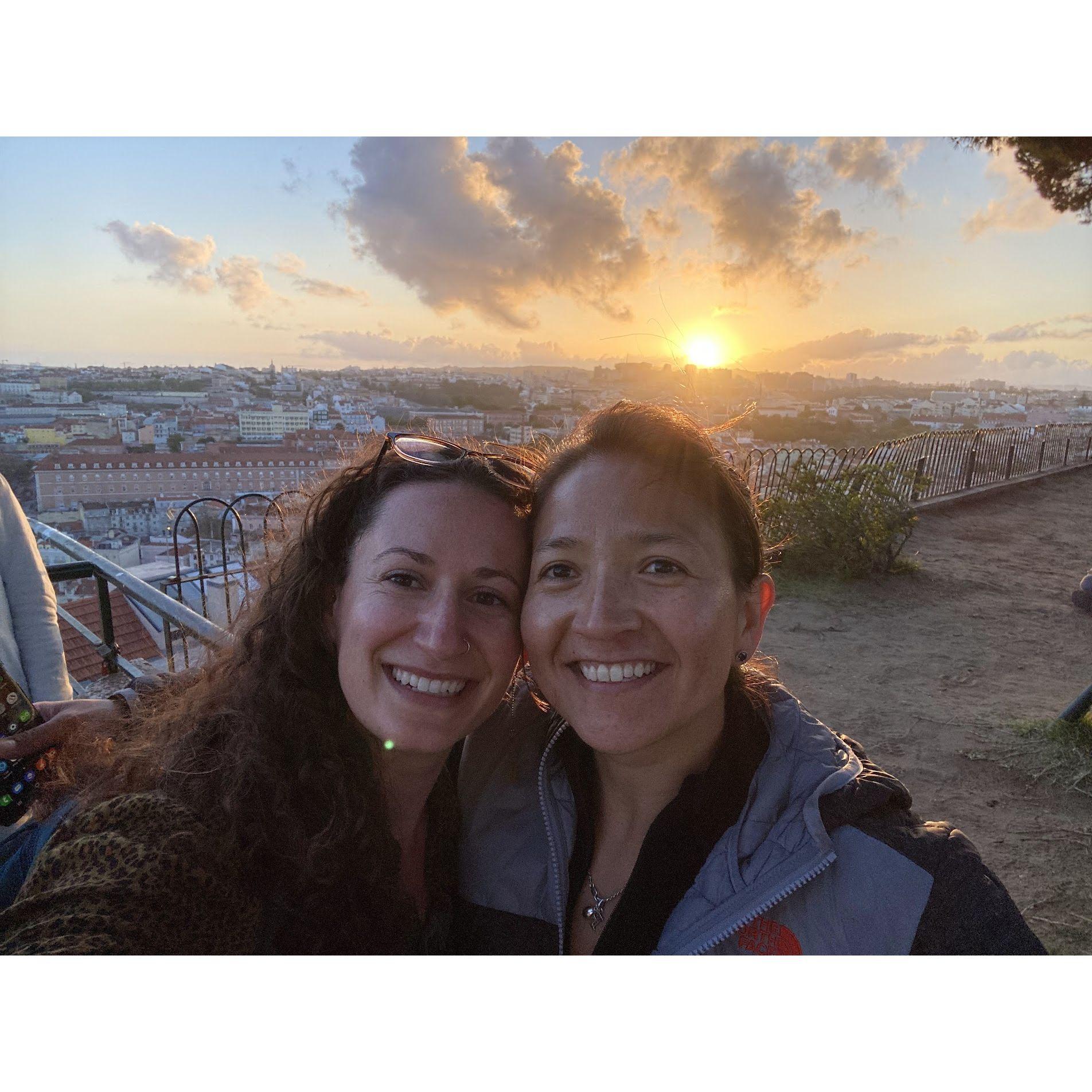 Chasing the sunset in Lisboa, Portugal
