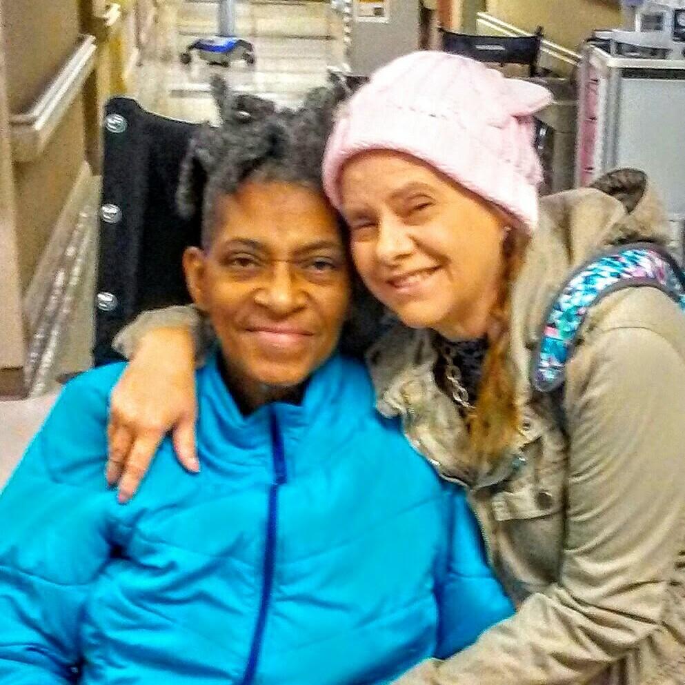 Cyteria with me at Carolinas Rehabilitation in March of 2017.