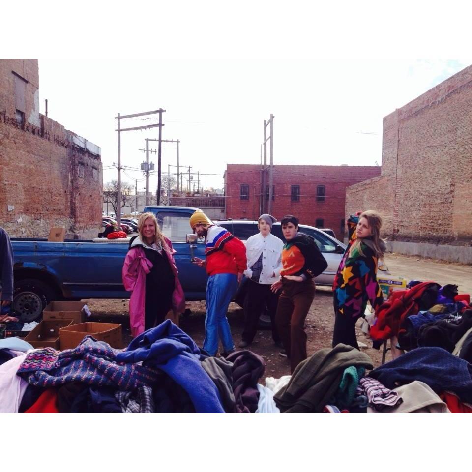 Our first volunteer event together. A crush was definitely forming.