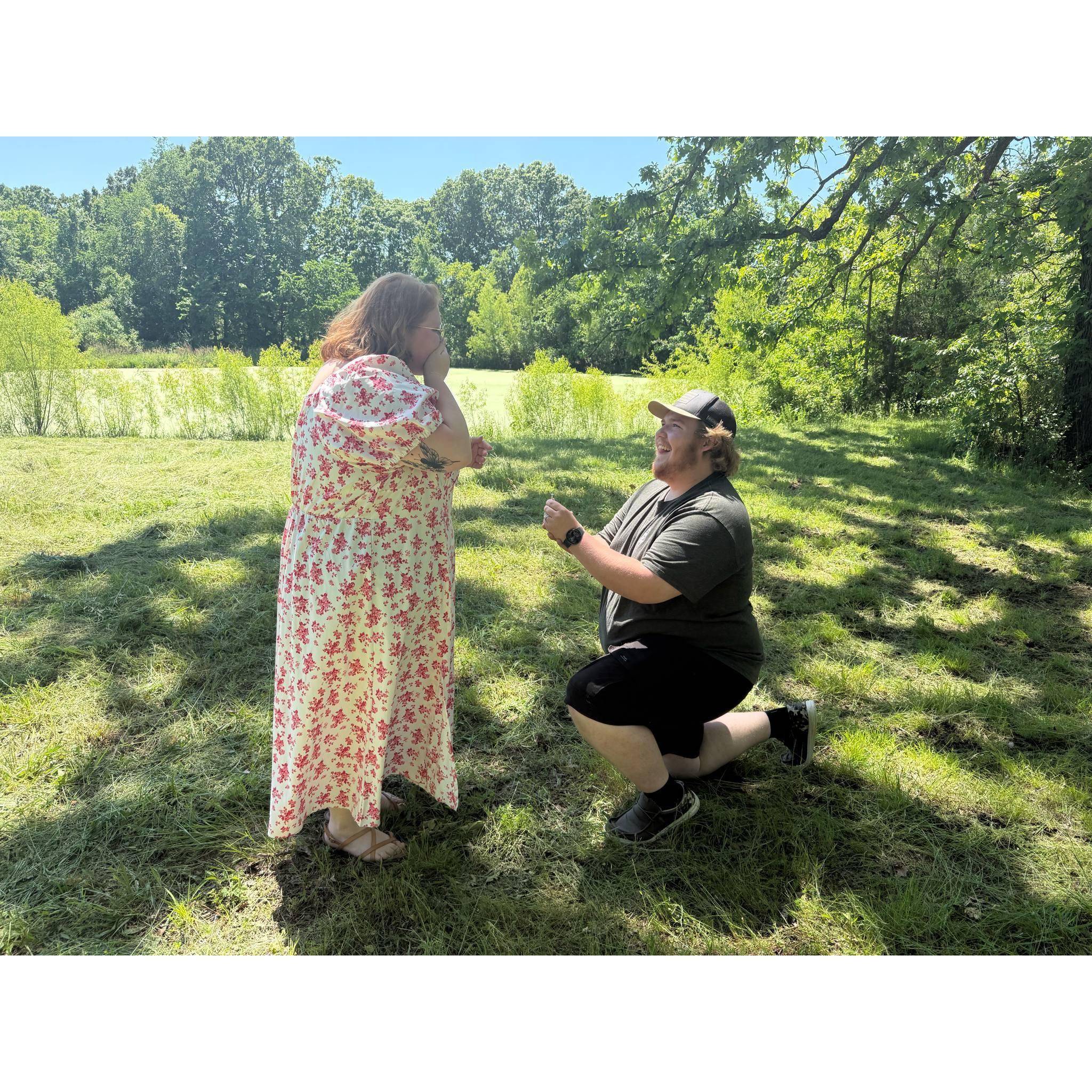 The day he proposed to me!