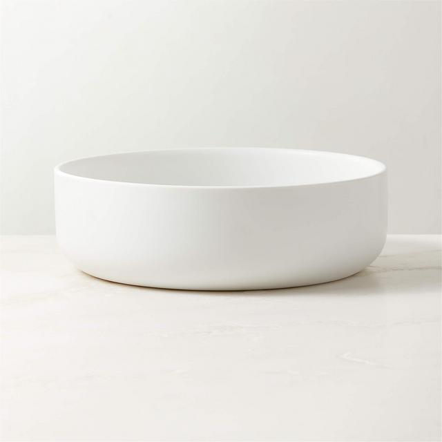 Mori Matte White Serving Bowl