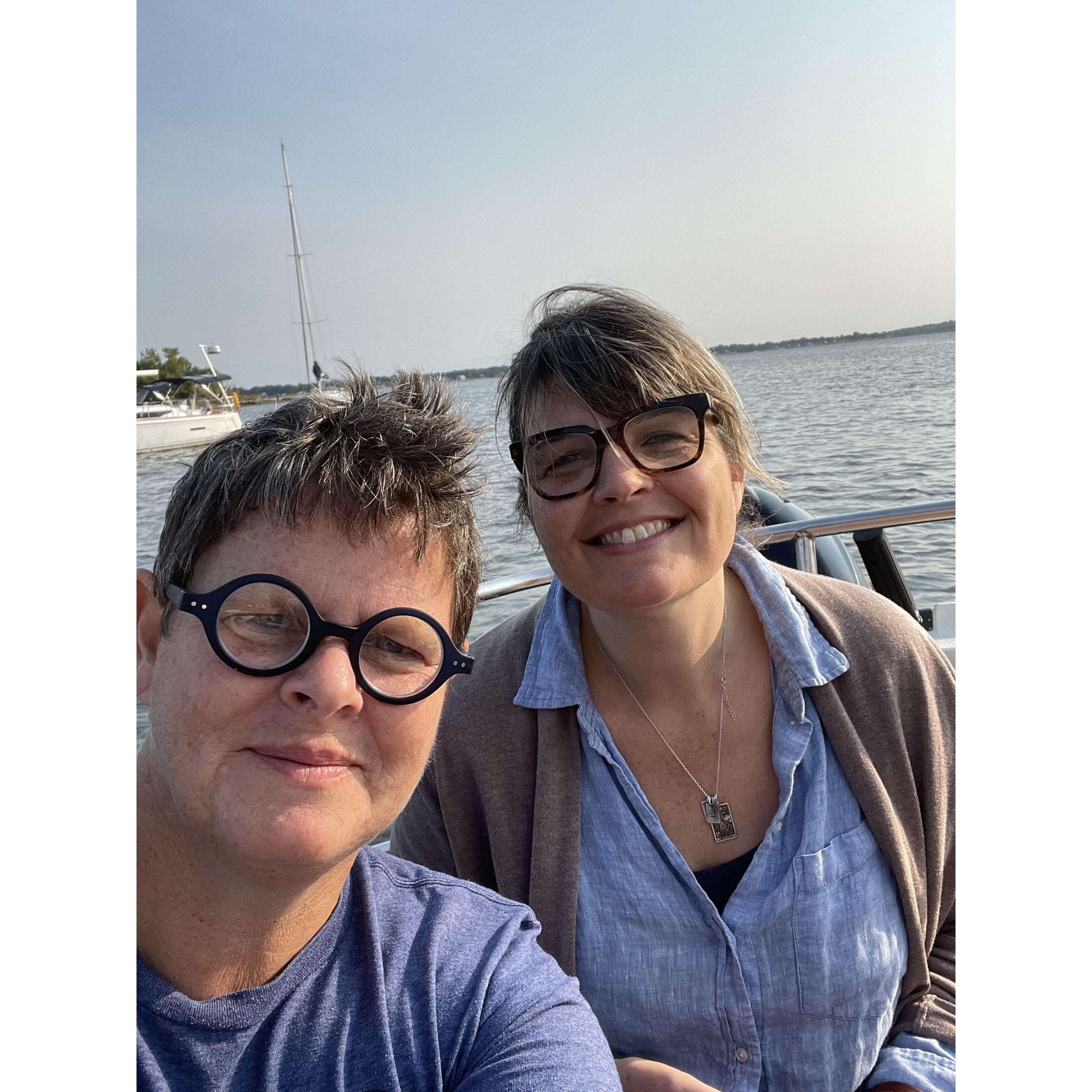 On the boat in East Greenwich