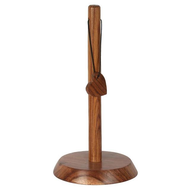 Classyo Wooden Paper Towel Holder, Toilet Paper Holder Stand, Kitchen Roll Paper Towel Dispenser, Kitchen Paper Towel Holder, 12 inch