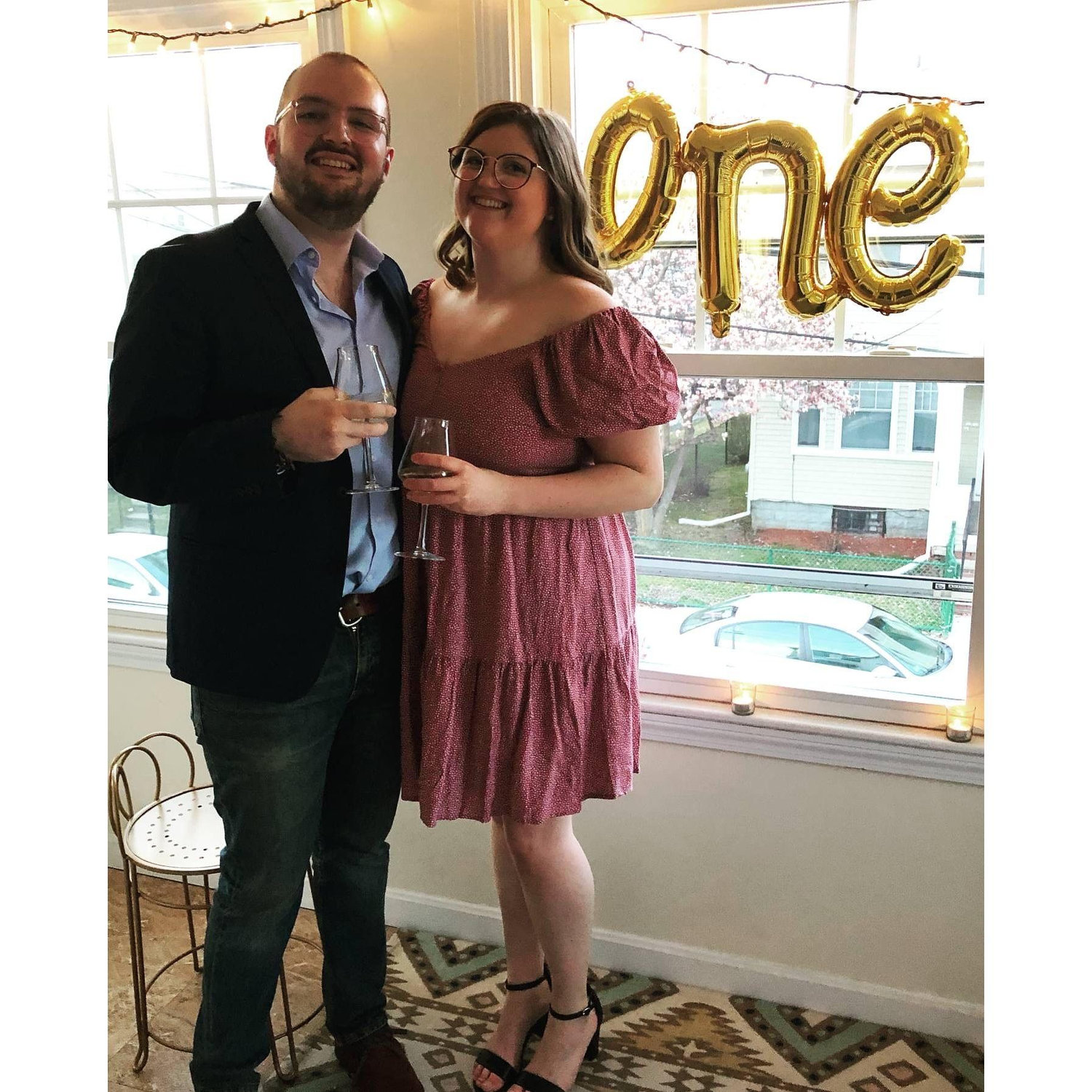 Our 1 year anniversary- COVID style