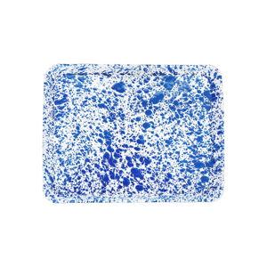 Splatter Large Rectangle/Jelly Roll Tray (Blue)