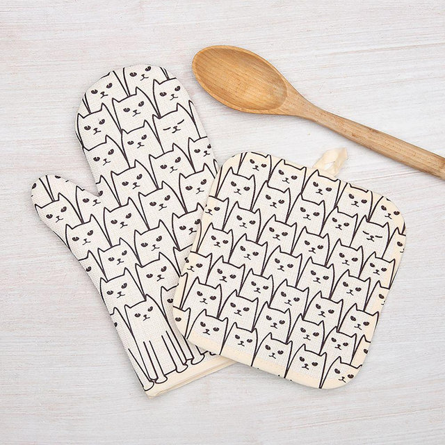 Cat Oven Mitt + Potholder