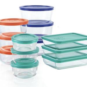 Pyrex Simply Store (12-Pack) Glass Food Storage Containers Set, (1, 2, & 3 Cup) Meal Prep Containers with Plastic BPA-Free Lids, Dishwasher & Microwave Safe